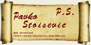 Pavko Stoišević vizit kartica